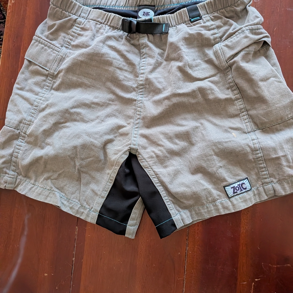 ZOTC Men's Khaki Hybrid Shorts with Black Inner Liner